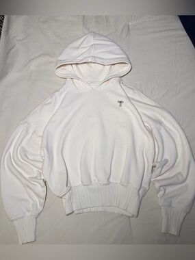 Cream Women's Aerie Cropped Hoodie